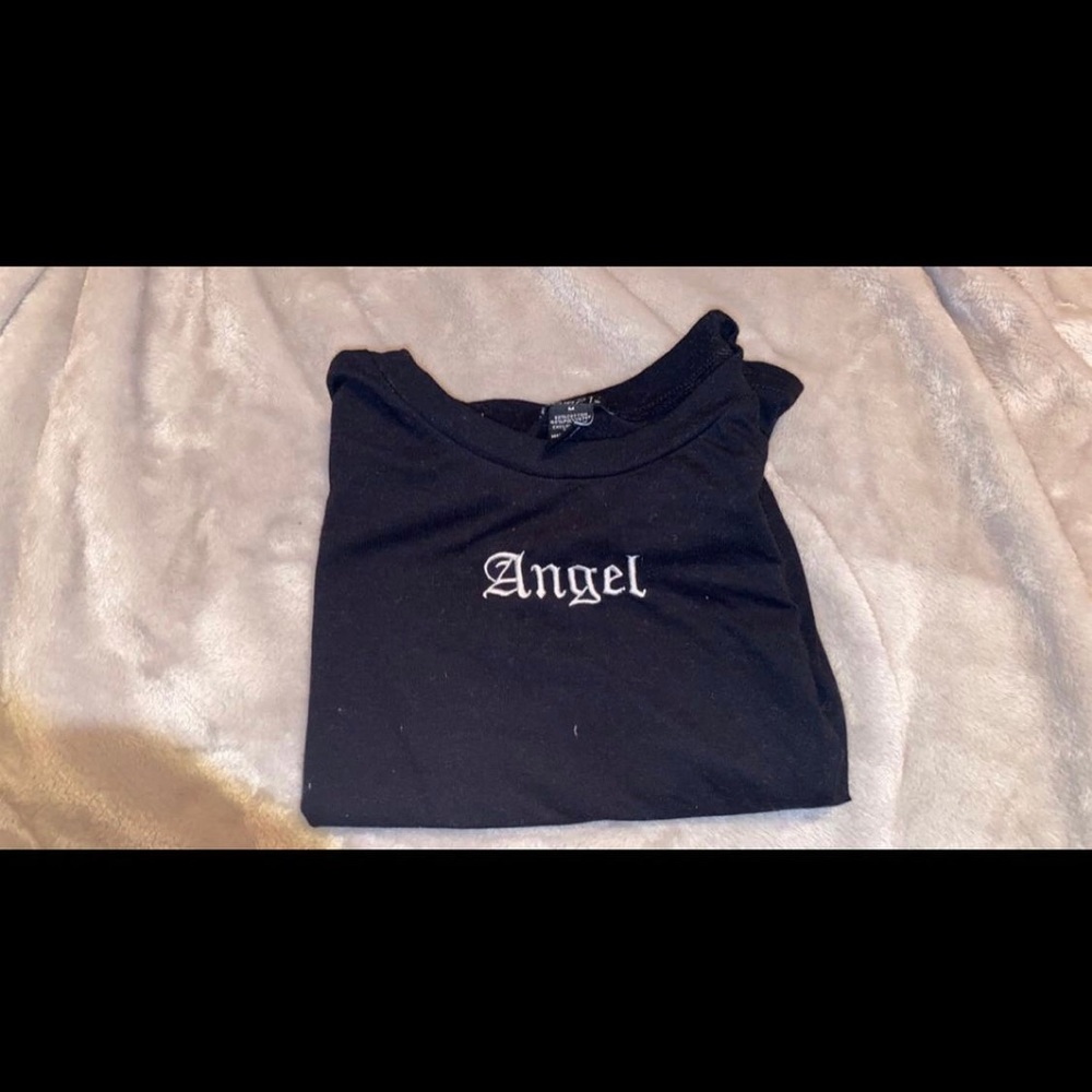 angel crop top 💜